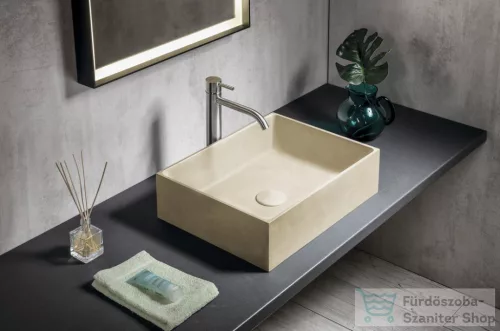 Sapho FORMIGO betonmosdó, 47,5x36,5cm, sárga (FG122)