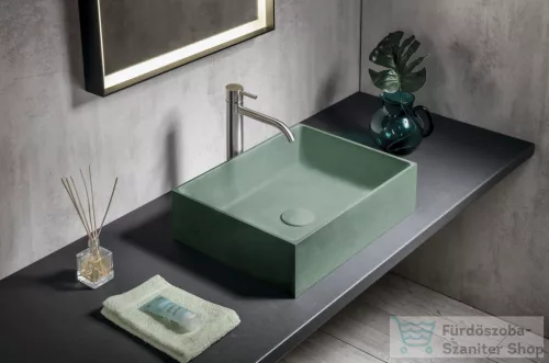 Sapho FORMIGO betonmosdó, 47,5x36,5cm, zöld (FG123)