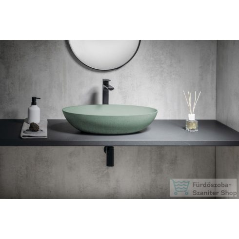 Sapho FORMIGO betonmosdó, 60x40 cm, zöld (FG223)