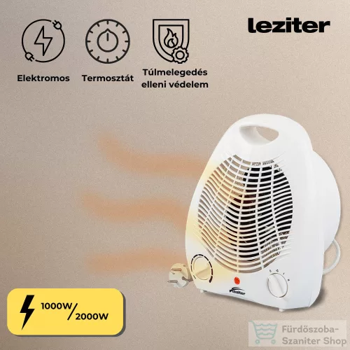 Leziter Strom elektromos hősugárzó 1000W/2000W FH03