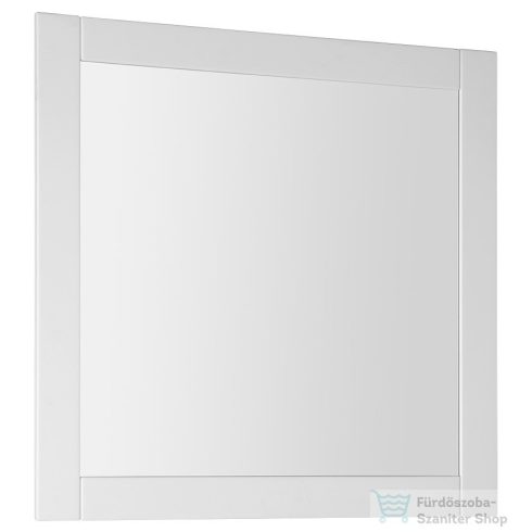 AQUALINE FAVOLO keretes tükör, 80x80cm, matt fehér (FV080)