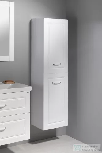 AQUALINE FAVOLO állószekrény szennyestartóval, 40x150x31cm, matt fehér (FV160)