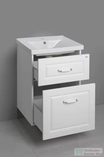AQUALINE FAVOLO mosdótartó szekrény, 52x72,5x44cm, matt fehér (FV255)