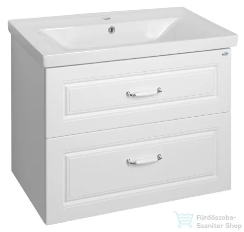 AQUALINE FAVOLO mosdótartó szekrény, 76,5x60x44,6cm, matt fehér (FV280)