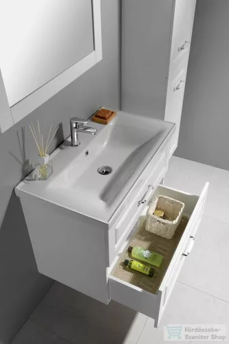 AQUALINE FAVOLO mosdótartó szekrény, 76,5x60x44,6cm, matt fehér (FV280)