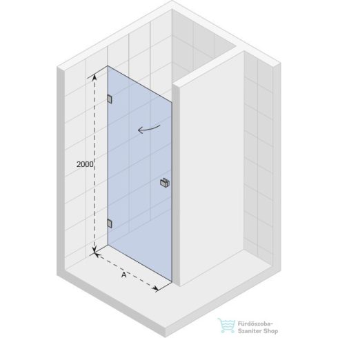 Riho Scandic NXT X101 100 jobbos, szögletes nyílóajtó, GX00032B2