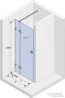 RIho Scandic NXT X104 90 jobbos, szögletes zuhanyajtó, króm GX00502C2