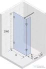 Riho Scandic NXT X402 króm 156,8 - 157,2 zuhanyajtó GX00792C0