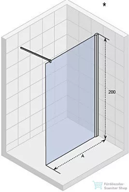 Riho Novik Z400 100cm-es zuhanyfal