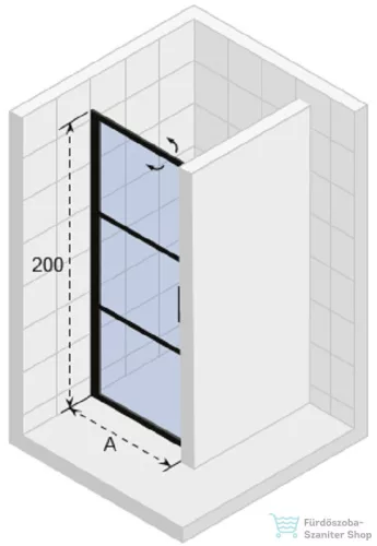 Riho Grid GB101 90cm zuhanyajtó