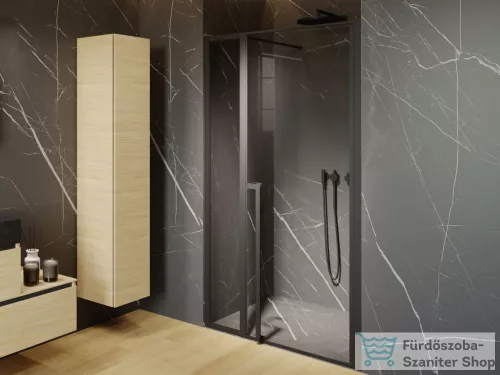 Riho Lucid GD104 110 cm-es matt fekete zuhanyajtó GD111B000