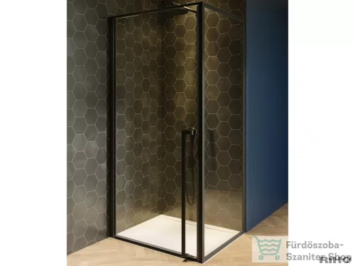 Riho Lucid GD201 100x100 matt fekete zuhanykabin GD210B100