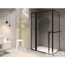 Riho Lucid GD203 130x100 matt fekete zuhanykabin GD213B100