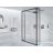 Riho Lucid GD404 120 cm-es matt fekete zuhanyfal GD312B030