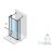 Riho Lucid GD404 120 cm-es matt fekete zuhanyfal GD312B030