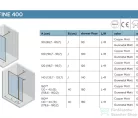 Riho Define 400 100cm-es zuhanyfal, Gunmetal matt G010001303
