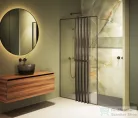 Riho Define 400 100cm-es zuhanyfal, Gunmetal matt G010001303