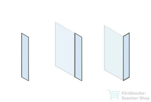 Riho Define Glass panel, Gunmetal matt, G010006303