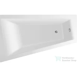   AQUALINE METUJE kád, láb nélkül, balos, 160x100x47cm, akril G2610