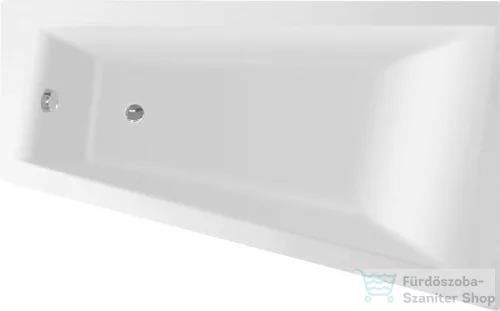 AQUALINE METUJE kád, láb nélkül, jobbos, 160x100x47cm, akril G2611