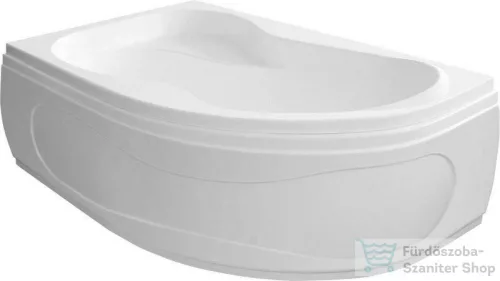 AQUALINE CIDLINA kád, láb nélkül, balos, 160x105x47cm, akril G3615