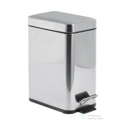   AQUALINE SIMPLE LINE szögletes szemetes, 140x305x250mm, 5l, fényes inox (GAQ005)