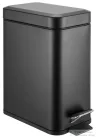 AQUALINE SIMPLE LINE szögletes szemetes, 5l, matt fekete (GAQ005B)