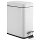 AQUALINE SIMPLE LINE szögletes szemetes, 5l, matt fehér (GAQ005W)