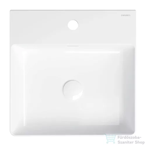 OMNIRES GARLAND 43x42 cm-es pultra ültethető mosdó leeresztő nélkül, fehér GARLAND420BP