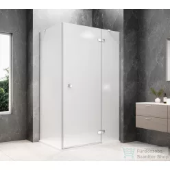   Sapho GLOBE CHROME nyílóajtó oldalfallal,1000x900mm, jobbos, matt üveg (GB1010-3315MRC)