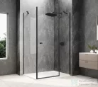 Sapho GLOBE BLACK nyílóajtó oldalfallal,1000x900mm, jobbos, transzparent üveg (GB1010-3315RB)