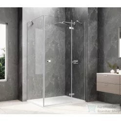   Sapho GLOBE CHROME nyílóajtó oldalfallal,1200x900mm, jobbos, transzparent üveg (GB1012-3315RC)