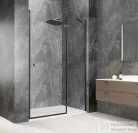 Sapho GLOBE GUN METAL nyíló ajtó,1200mm, jobbos, transzparent üveg (GB1012RGM)