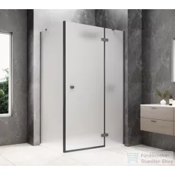   Sapho GLOBE GUN METAL nyílóajtó oldalfallal 800x900mm, jobbos, matt üveg (GB1080-3315MRGM)