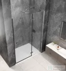 Sapho GLOBE GUN METAL nyíló ajtó 800 mm, jobbos, transzparent üveg (GB1080RGM)