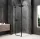 Sapho GLOBE BLACK nyílóajtó oldalfallal 900x900mm, balos, transzparent üveg (GB1090-3315LB)