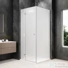 Sapho GLOBE CHROME nyílóajtó oldalfallal 900x900mm, balos, matt üveg (GB1090-3315MLC)