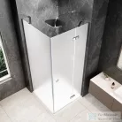 Sapho GLOBE CHROME nyílóajtó oldalfallal 900x900mm, jobbos, matt üveg (GB1090-3315MRC)