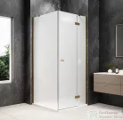 Sapho GLOBE GOLD MATT nyílóajtó oldalfallal 900x900mm, jobbos, matt üveg (GB1090-3315MRG)