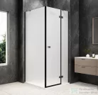 Sapho GLOBE GUN METAL nyílóajtó oldalfallal 900x900mm, jobbos, matt üveg (GB1090-3315MRGM)