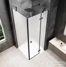 Sapho GLOBE GUN METAL nyílóajtó oldalfallal 900x900mm, jobbos, matt üveg (GB1090-3315MRGM)