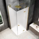 Sapho GLOBE GOLD MATT nyílóajtó oldalfallal 900x900mm, jobbos, matt üveg (GB1090-3315MRG)