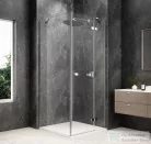 Sapho GLOBE CHROME nyílóajtó oldalfallal 900x900mm, jobbos, transzparent üveg (GB1090-3315RC)