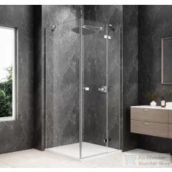   Sapho GLOBE CHROME nyílóajtó oldalfallal 900x900mm, jobbos, transzparent üveg (GB1090-3315RC)