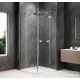 Sapho GLOBE CHROME nyílóajtó oldalfallal 900x900mm, jobbos, transzparent üveg (GB1090-3315RC)