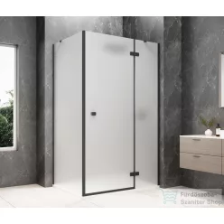   Sapho GLOBE BLACK nyílóajtó oldalfallal 900x1000 mm, jobbos, matt üveg (GB1090-3415MRB)