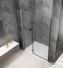 Sapho GLOBE GUN METAL nyíló ajtó 900 mm, balos, transzparent üveg (GB1090LGM)