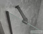 Sapho GLOBE GUN METAL nyíló ajtó 900 mm, balos, transzparent üveg (GB1090LGM)