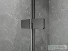 Sapho GLOBE GUN METAL nyíló ajtó 900 mm, balos, transzparent üveg (GB1090LGM)