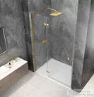 Sapho GLOBE GOLD MATT nyíló ajtó 900 mm, balos, transzparent üveg (GB1090LG)